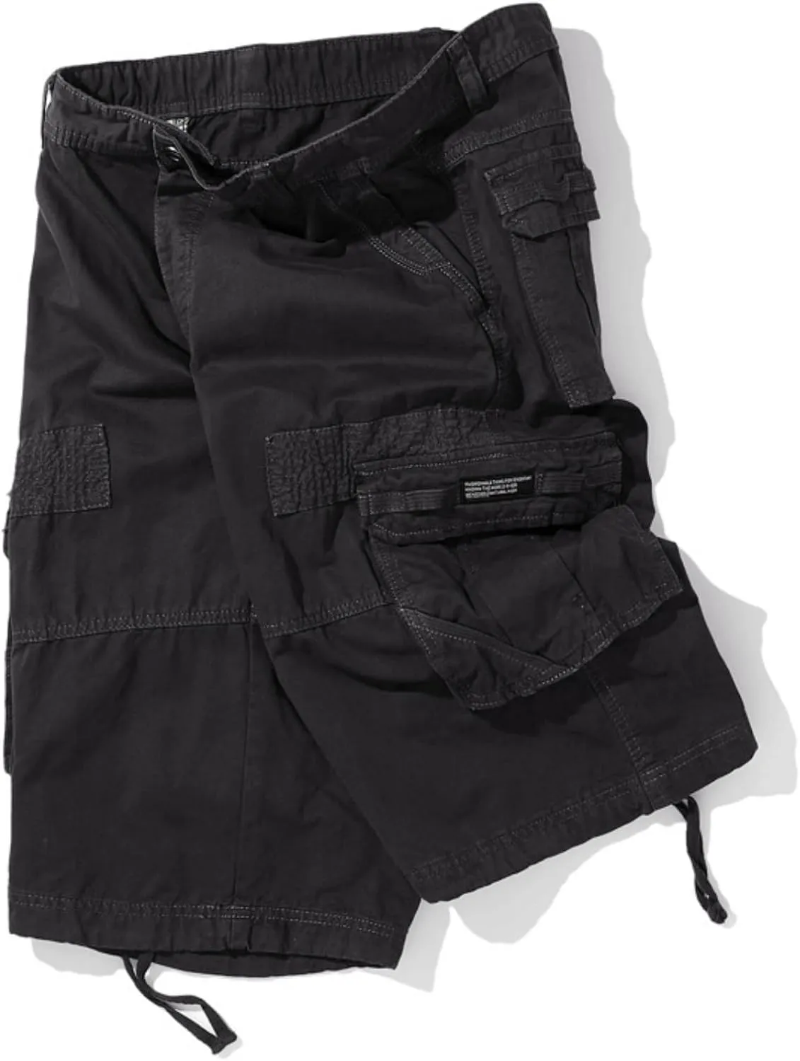 Muscularfit Mens Cargo Shorts Lightweight Multi Pockets Buckle Zipper Tooling Shorts Big and Tall Athletic Gym Workout Shorts