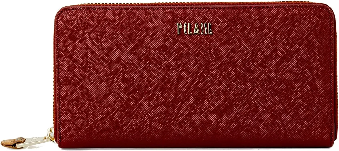 My Way Zip Around LPF299407 Titian Red Wallet, Titian Red, classic
