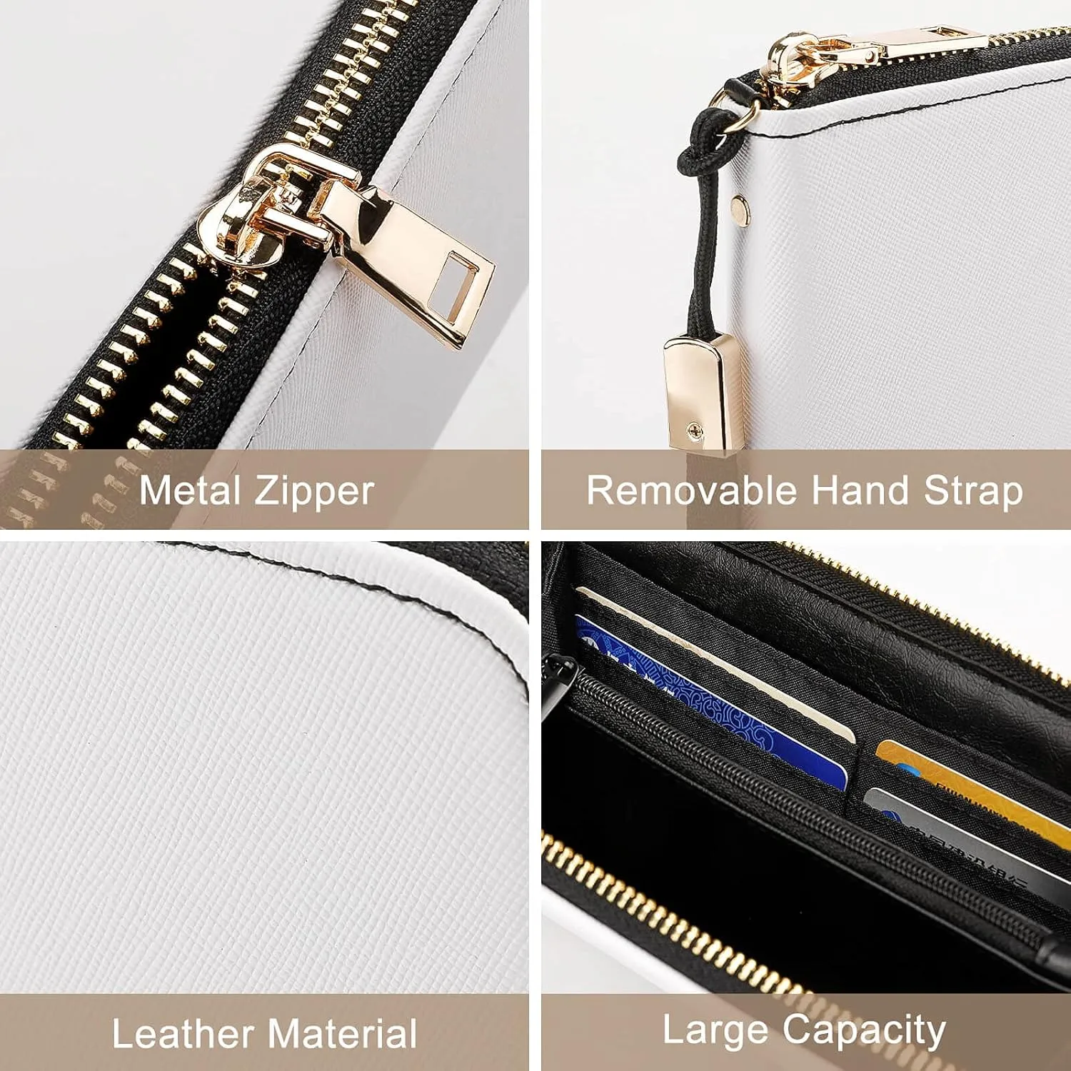 Mystic Tarot Card Sun And Moon Face Wristlet Long Wallet Womens Purse Zip Clutch Large Capacity Leather Purse Credit Coin Purse