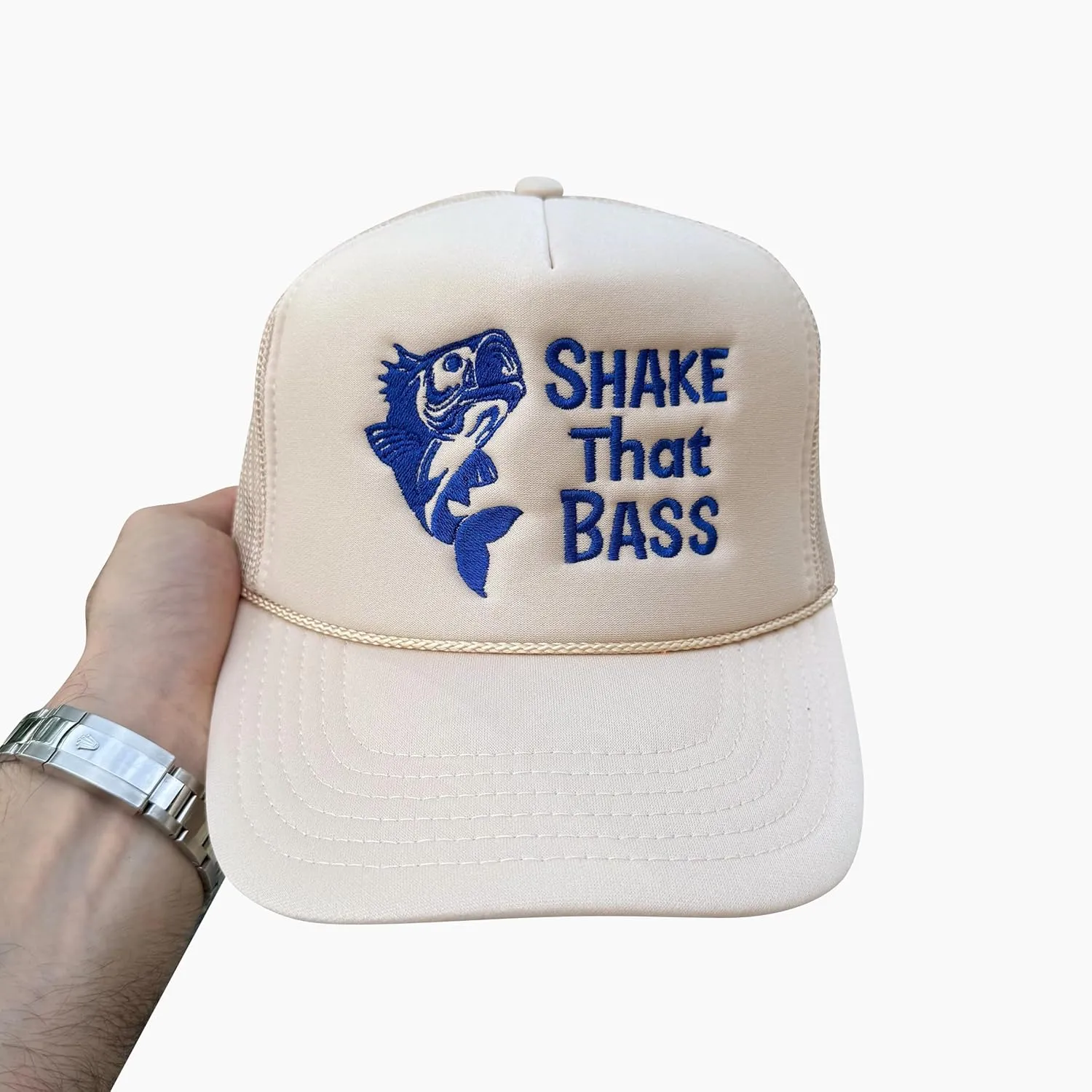 NACRE APPAREL Embroidered Trucker Hat Embroidery Design Trucker Hat Baseball Hat