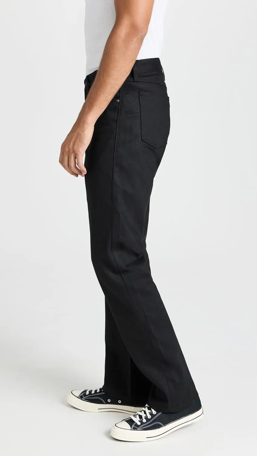 Naked & Famous Denim Men's True Guy - Solid Black Selvedge Jeans
