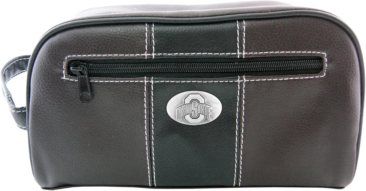 NCAA Ohio State Buckeyes Zep-Pro Toiletry Concho Bag, Brown