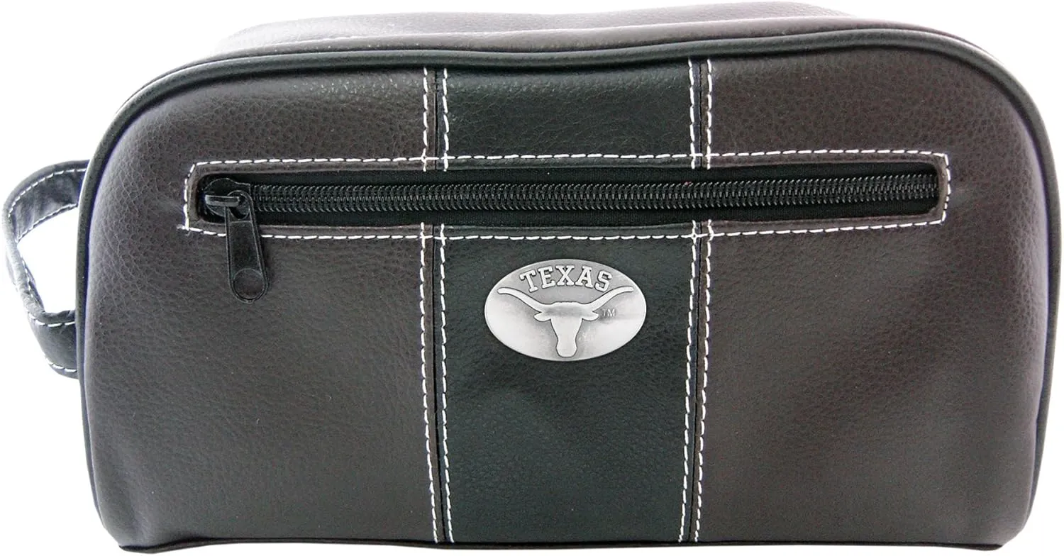 NCAA Texas Longhorns Zep-Pro Toiletry Concho Bag, Brown