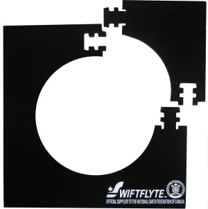N.D.F.C 28 inch Dartboard Surround, 4 Piece Interlocking Square Dart Board Surround, Backboard & Wall Protector