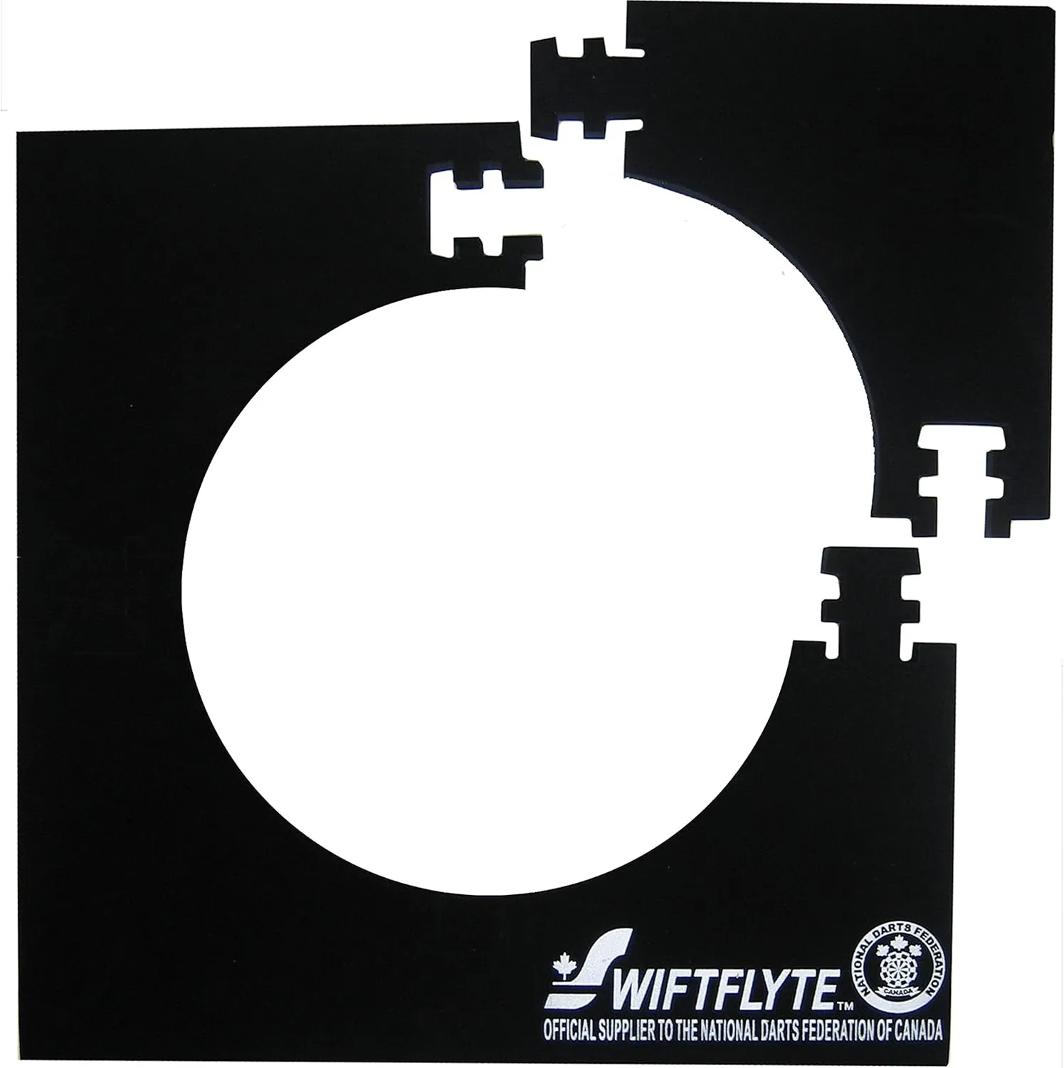 N.D.F.C 28 inch Dartboard Surround, 4 Piece Interlocking Square Dart Board Surround, Backboard & Wall Protector