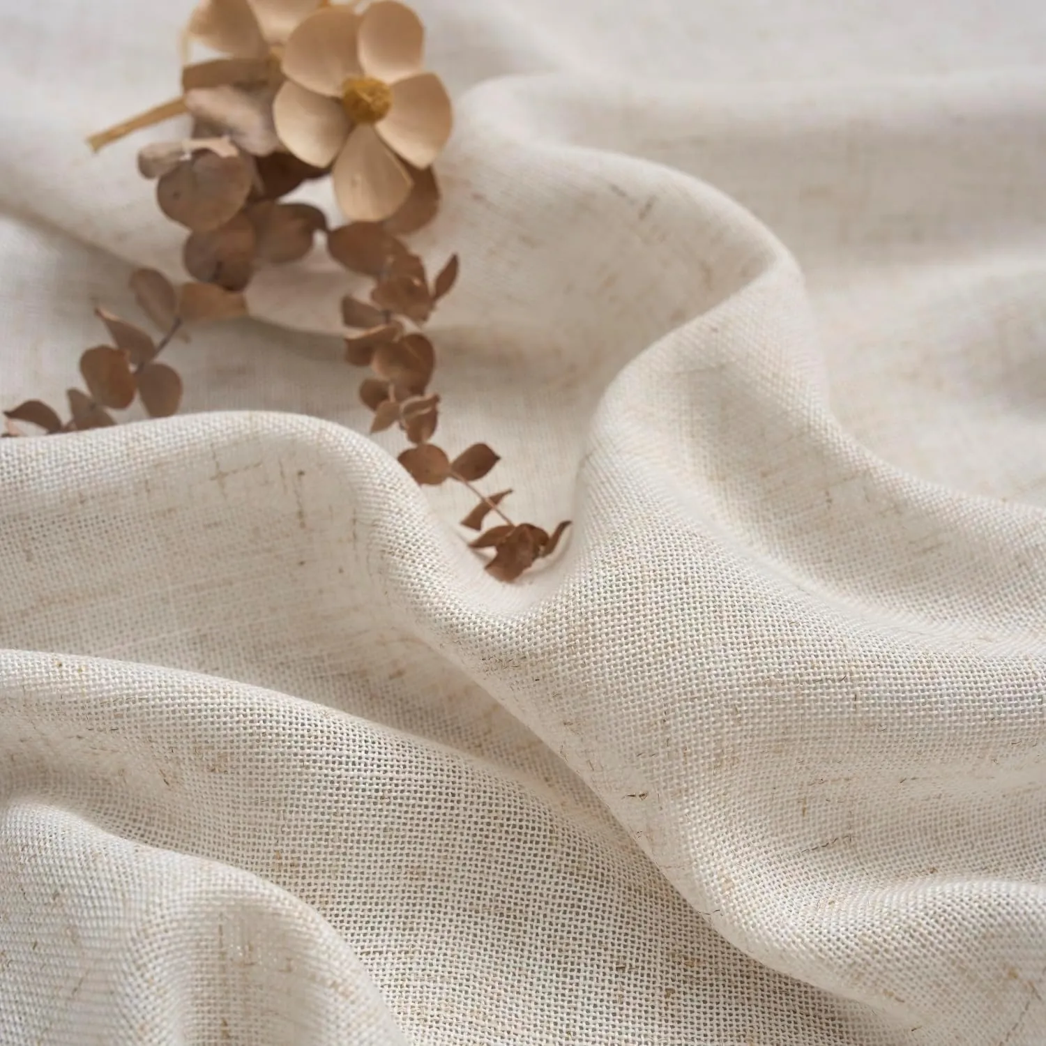 Neutral Faux Linen Sheer Curtains 108 Inches Long Extra, Natural Light Filtering Curtain 2 Panels, Cream Beige Farmhouse Living Room Drapes, DIY Pinch Pleat Window Treatments with Hooks