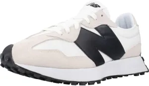 New Balance Men's 327 Sneaker, White with Black (us_Footwear_Size_System, Adult, Men, Numeric, Medium, Numeric_6)