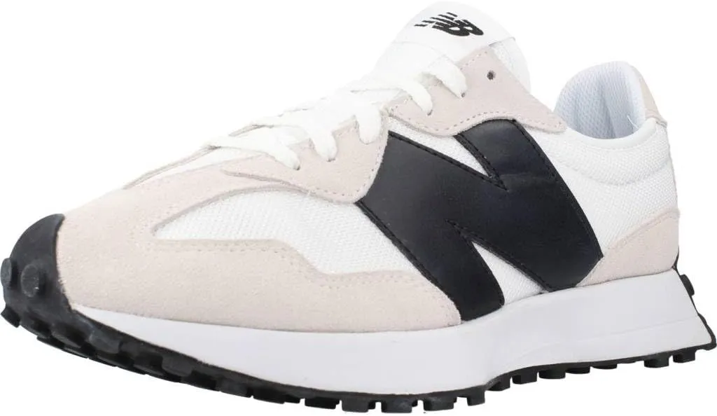 New Balance Men's 327 Sneaker, White with Black (us_Footwear_Size_System, Adult, Men, Numeric, Medium, Numeric_6)