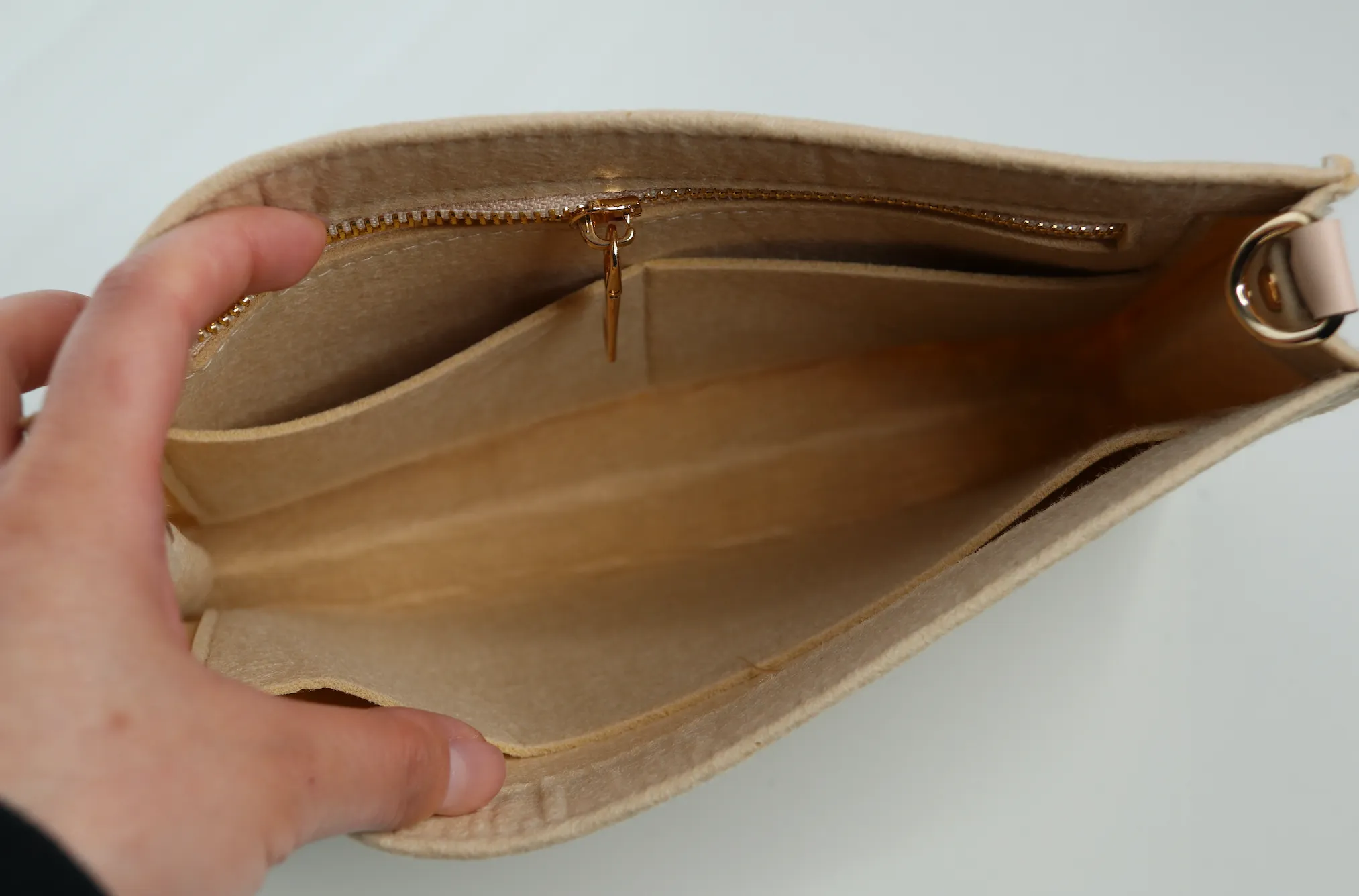New design Conversion Kit for LV Toiletry Pouch 26 / 19 insert liner organizer conversion kit with zip