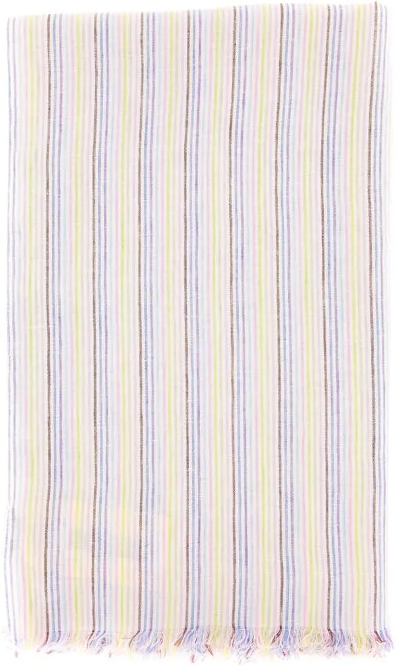 New Multi-Colored Linen Scarf