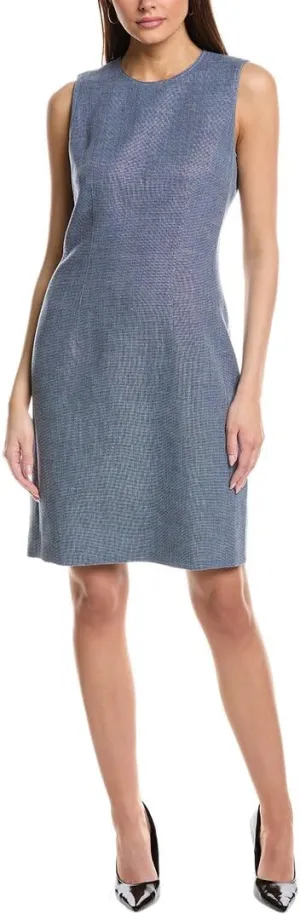 New York Harpson Wool & Linen-Blend Sheath Dress