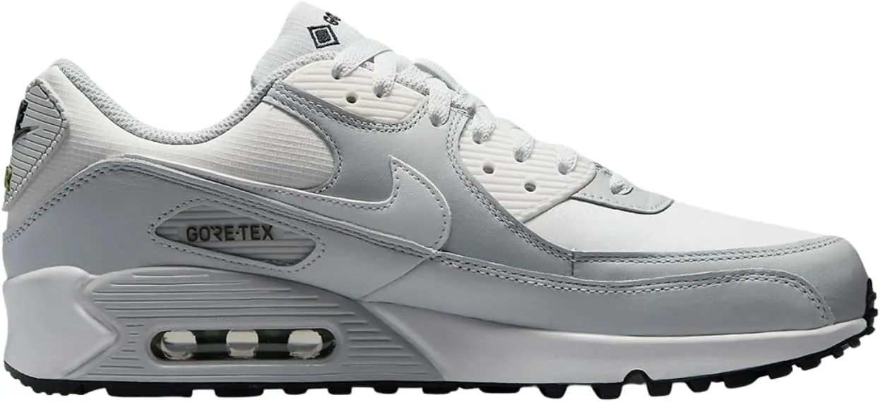 Nike Air Max 90 Gore-TEX Men's Shoes (DJ9779-003, Photon Dust/Grey Fog/Chlorophyll/Summit White)