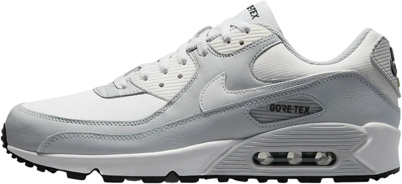 Nike Air Max 90 Gore-TEX Men's Shoes (DJ9779-003, Photon Dust/Grey Fog/Chlorophyll/Summit White)