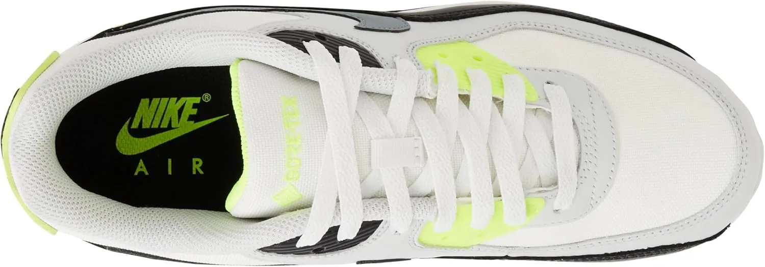 Nike Air Max 90 Gore-TEX Men's Winterized Shoes (FD5810-102, Summit White/Volt/Black/Cool Grey)