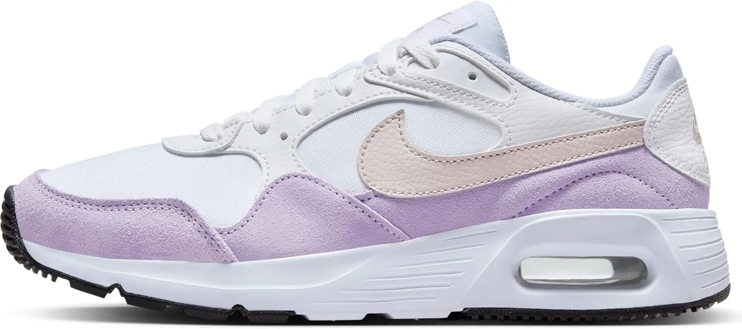 Nike Air Max SC Women's Shoes (CW4554-120, White/Violet Mist/Black/Platinum Violet) Size 6