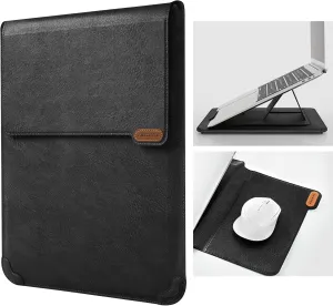 Nillkin Laptop Sleeve for MacBook Air M4/Pro 13/MacBook Air 13 inch, MacBook Air Sleeve with Laptop Stand and Mouse Pad, Laptop Case Bag for 13-14 inch MacBook, ASUS, Dell, HP Laptops, Black Texture