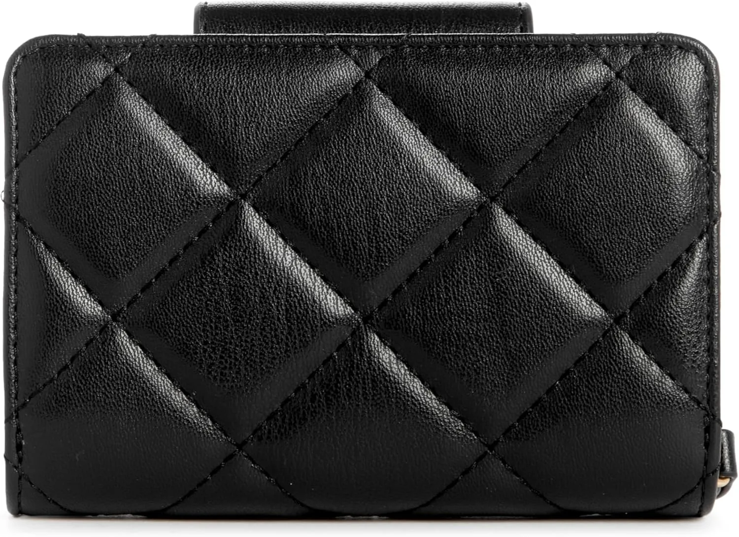 Nine West Women's SLG French Designer Mirabella Frech Wallet with snap Holder and Zipper Compartment, All with Card and Money Designed in Soft Diamond Quilt with Interior Organization and Branding
