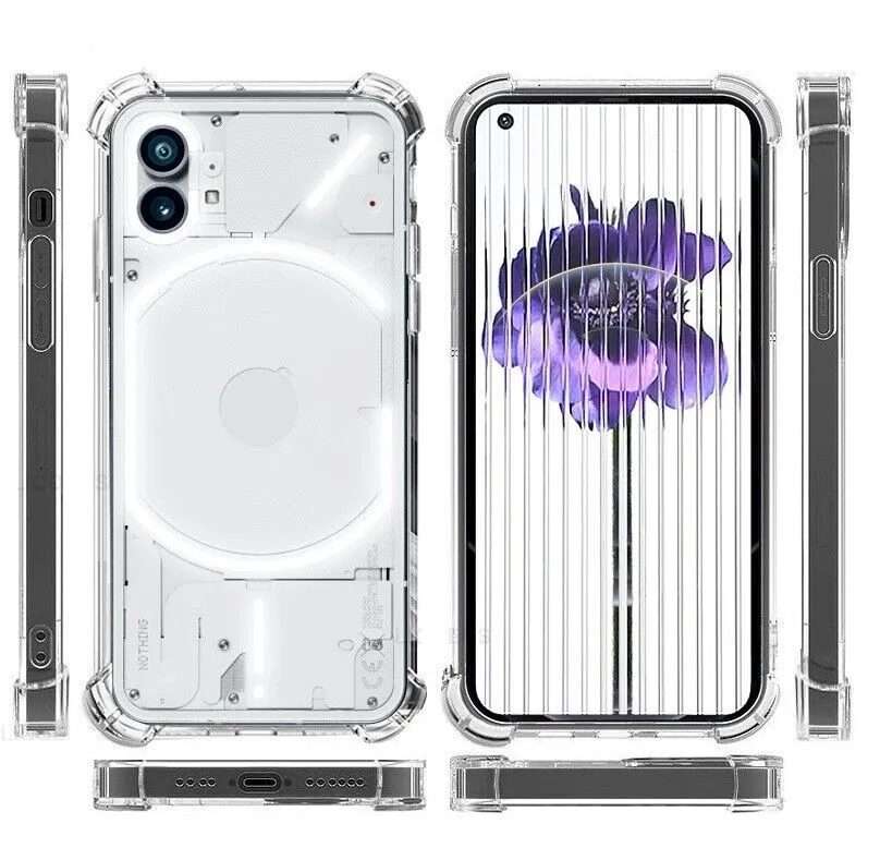 Nothing Phone (1) Case Clear Silicone Slim Shockproof Gel Cover