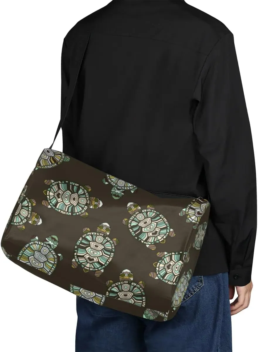 Ocean Sea Turtles Small Gym Bag for Men Women Workout Sport Duffle Bag Waterproof Weekender Overnight Bag Lightweight Carry on Tote Bag Crossbody Shoulder Travel Bag for Swim Yoge Dance