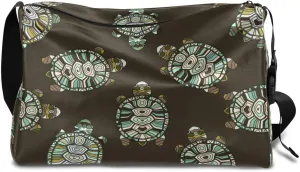 Ocean Sea Turtles Small Gym Bag for Men Women Workout Sport Duffle Bag Waterproof Weekender Overnight Bag Lightweight Carry on Tote Bag Crossbody Shoulder Travel Bag for Swim Yoge Dance