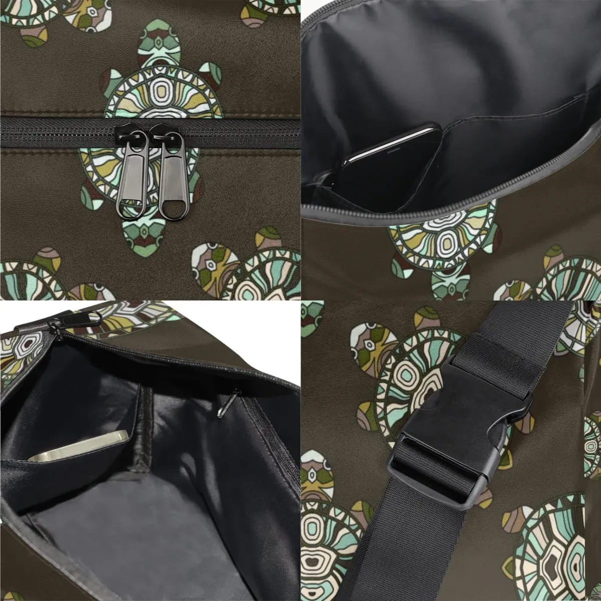 Ocean Sea Turtles Small Gym Bag for Men Women Workout Sport Duffle Bag Waterproof Weekender Overnight Bag Lightweight Carry on Tote Bag Crossbody Shoulder Travel Bag for Swim Yoge Dance