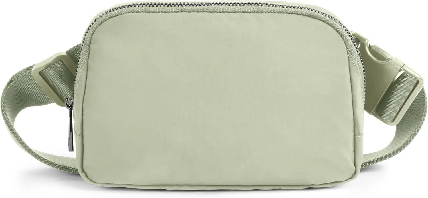 ODODOS Unisex Mini Belt Bag with Adjustable Strap Small Fanny Pack for Workout Running Traveling Hiking, Desert Sage