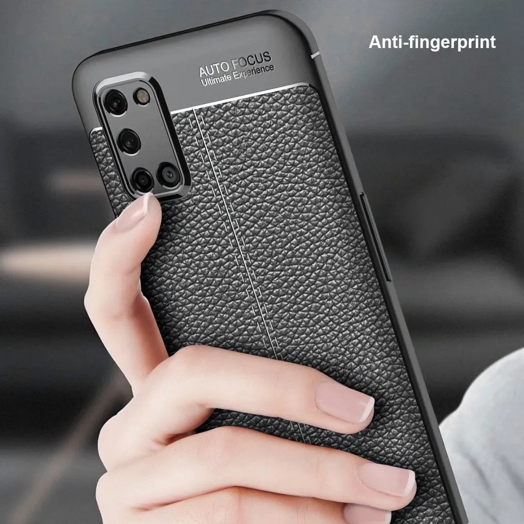 Oppo A92 / A52 Leather Design TPU Case
