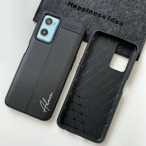 Oppo A96 / A76 Leather Design TPU Case