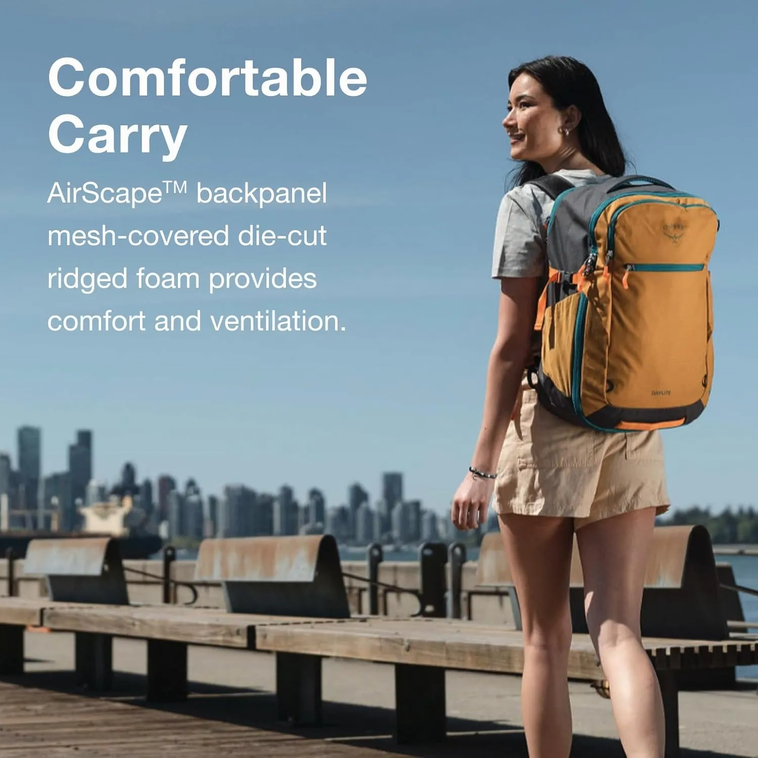 Osprey Daylite 35L Travel Pack, Tumbleweed Yellow/Tunnel Vision