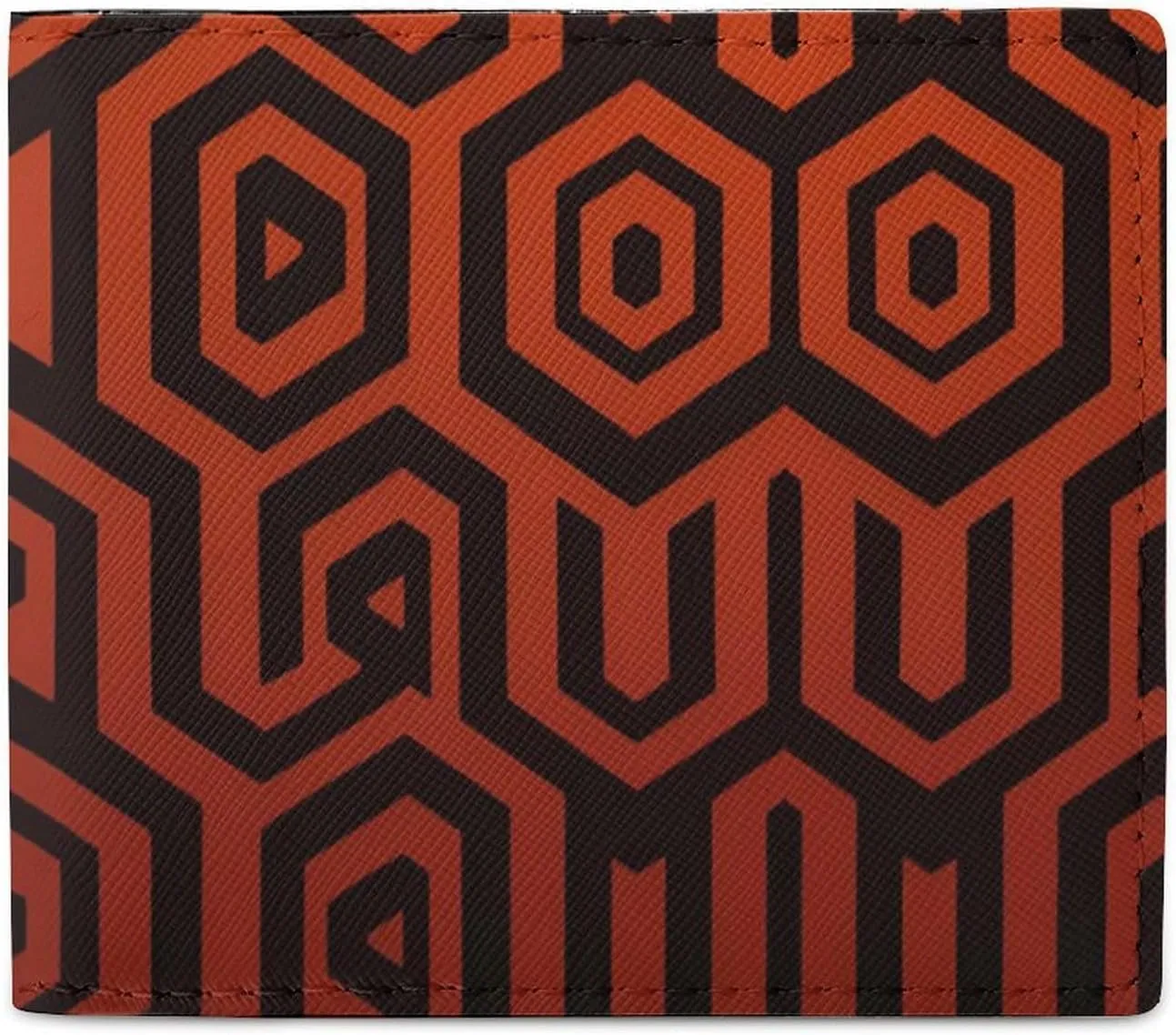 Overlook Hotel Vintage Carpet Pattern Novelty Bifold Wallet Funny Purse Front Pocket Holder Money Clip with ID Credit Card Slots for Men Women