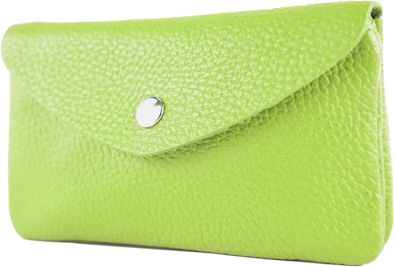 P11 - ital. Leder Damen Geldbörse Portemonnaie Medium (Apple green)