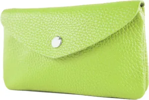 P11 - ital. Leder Damen Geldbörse Portemonnaie Medium (Apple green)