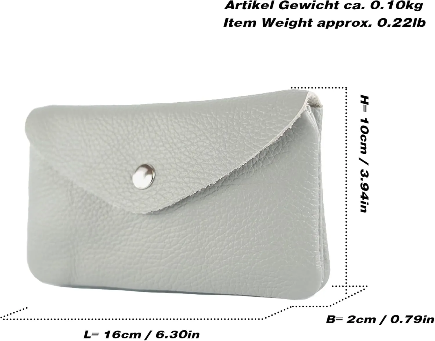 P11 - ital. Leder Damen Geldbörse Portemonnaie Medium (Apple green)