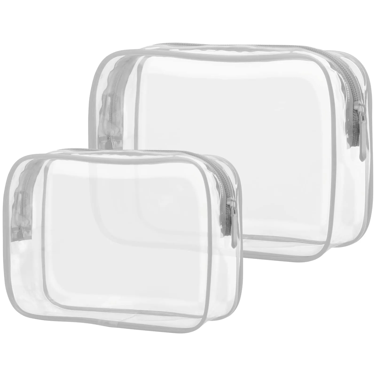 PACKISM TSA Approved Clear Toiletry Bags 2-Pack