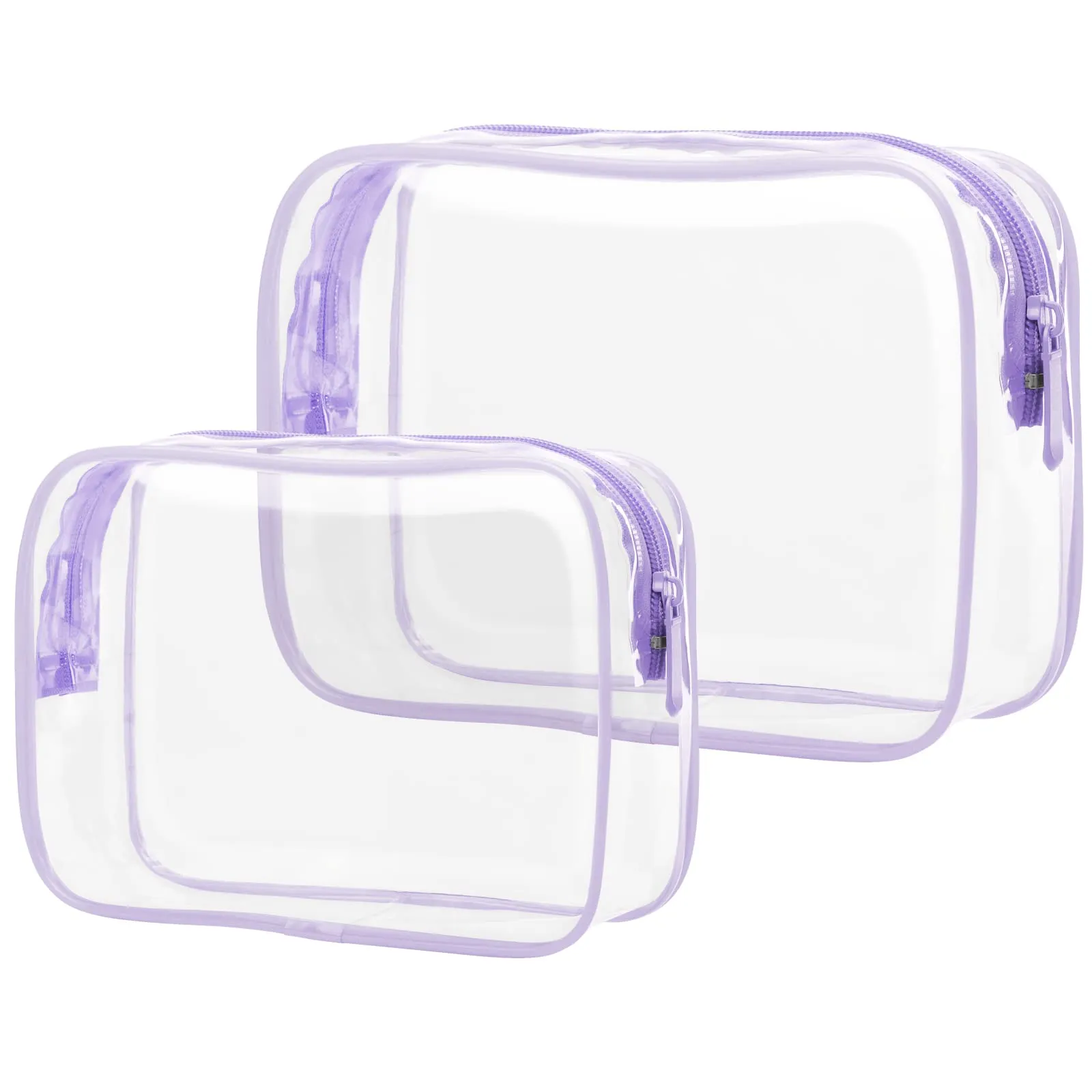 PACKISM TSA Approved Clear Toiletry Bags 2-Pack