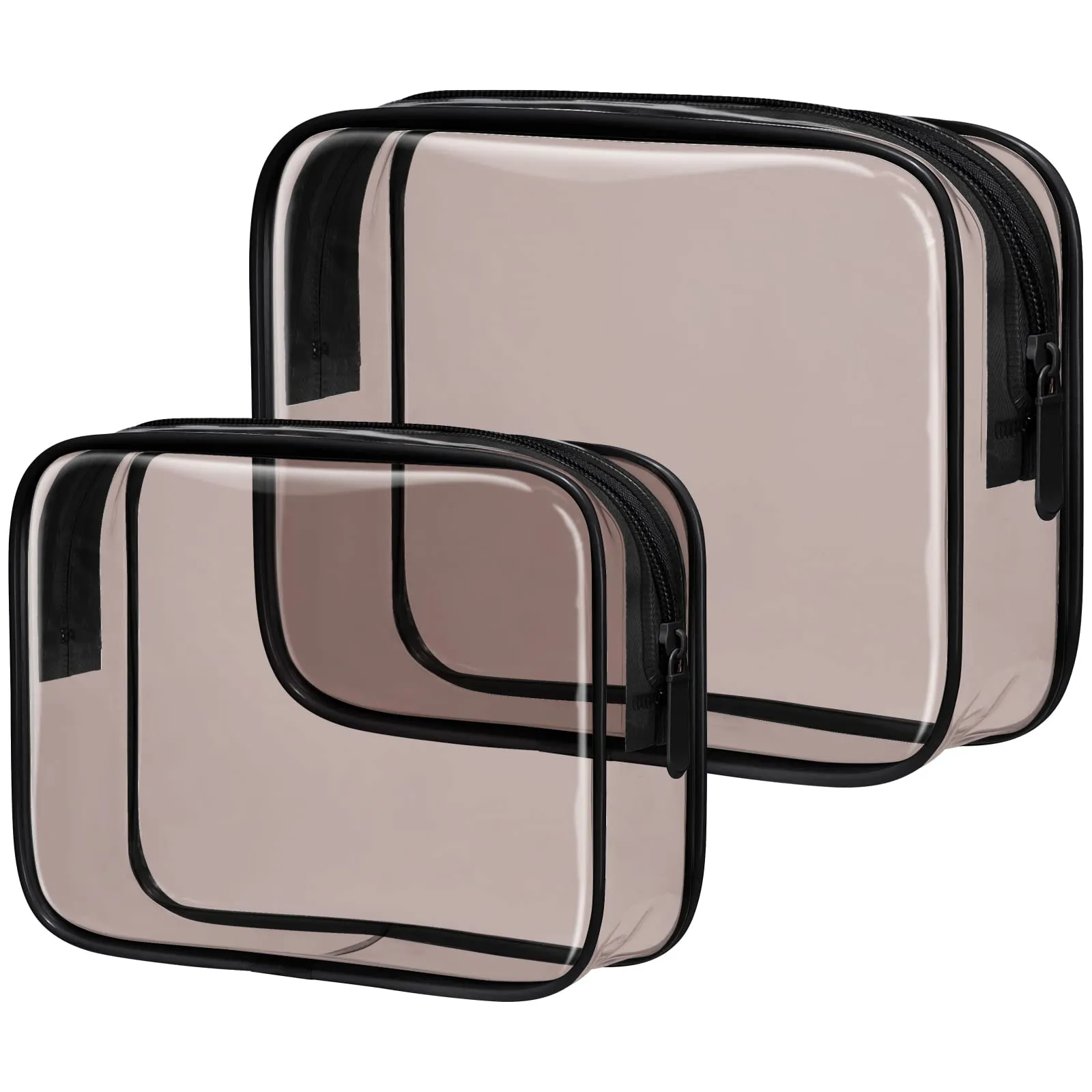 PACKISM TSA Approved Clear Toiletry Bags 2-Pack