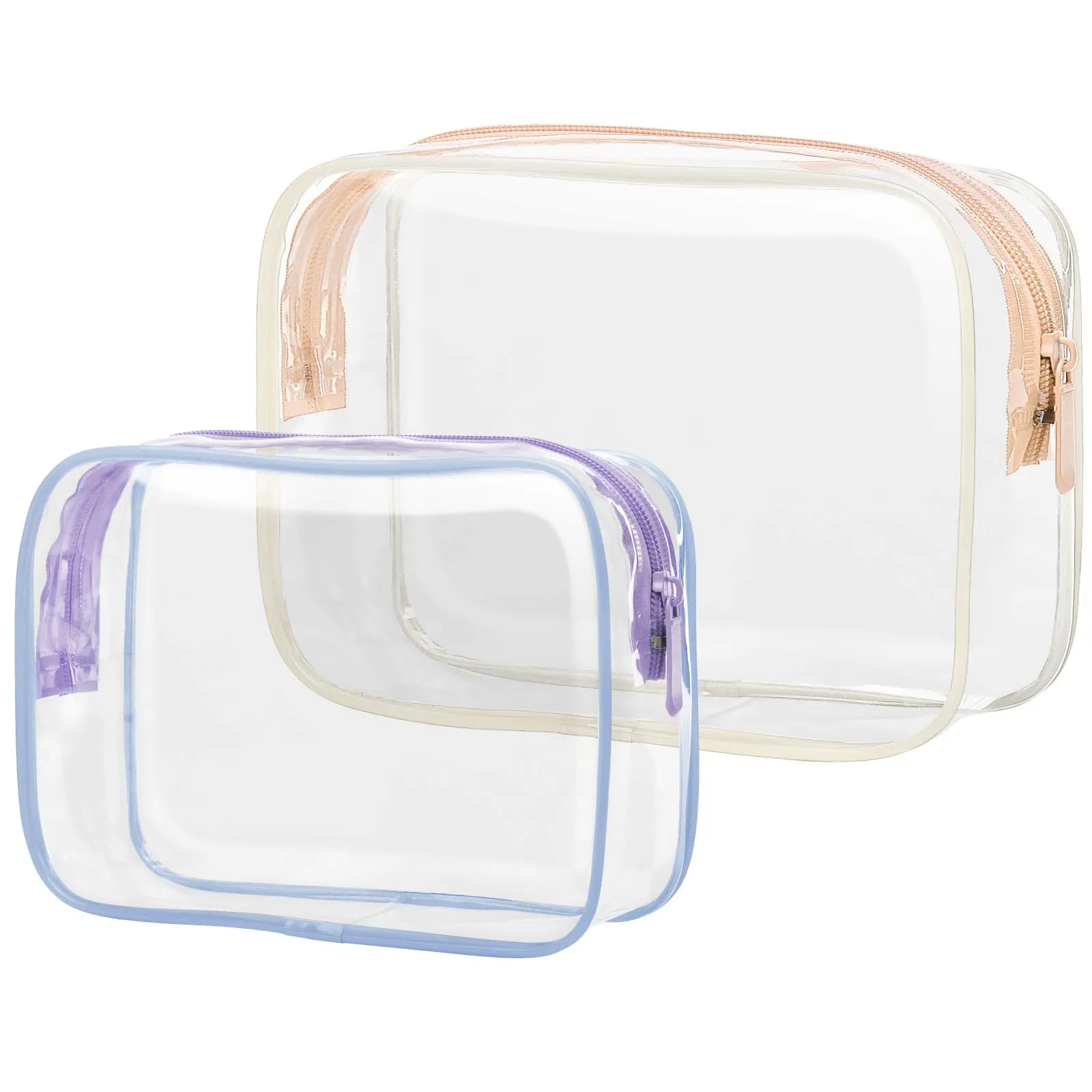 PACKISM TSA Approved Clear Toiletry Bags 2-Pack