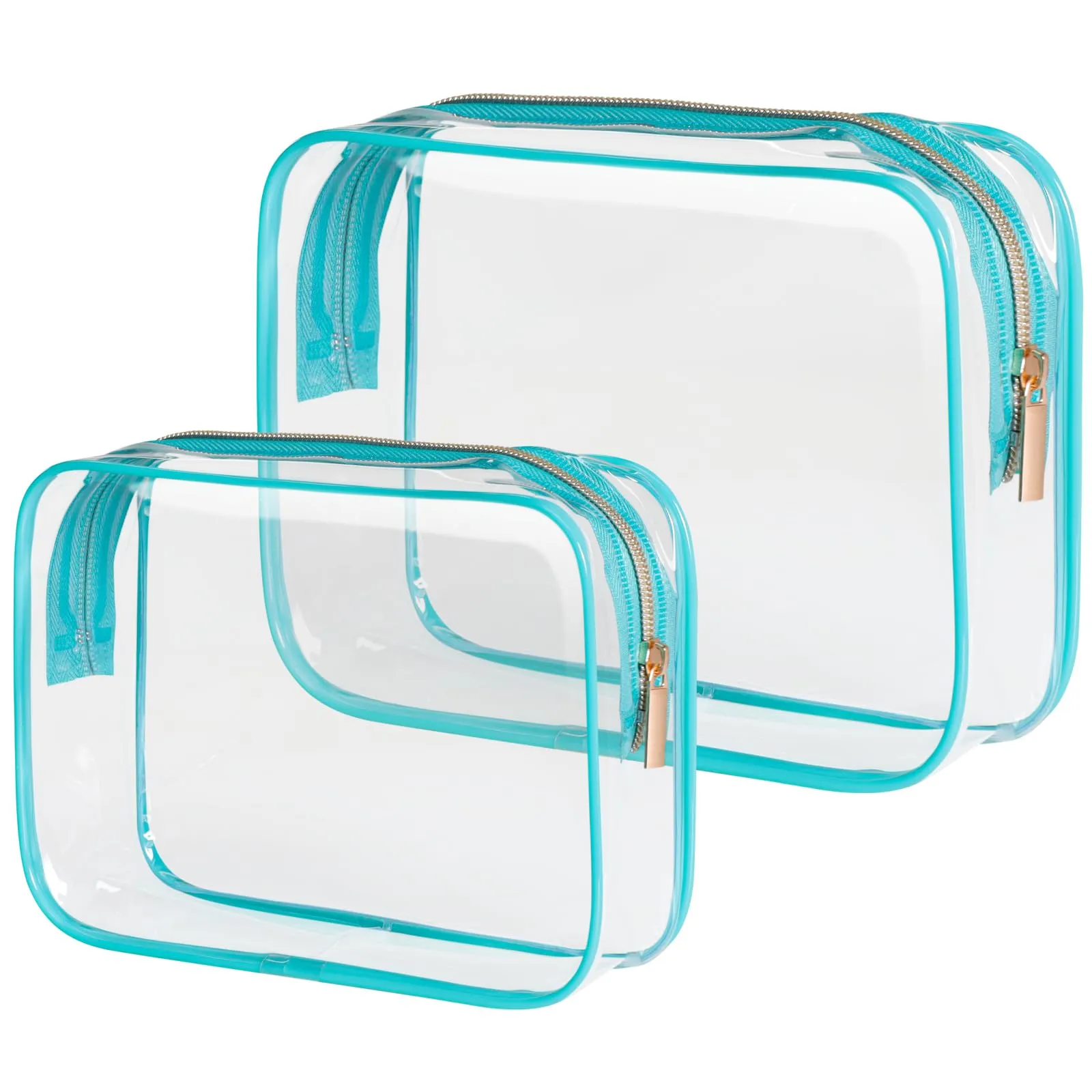 PACKISM TSA Approved Clear Toiletry Bags 2-Pack