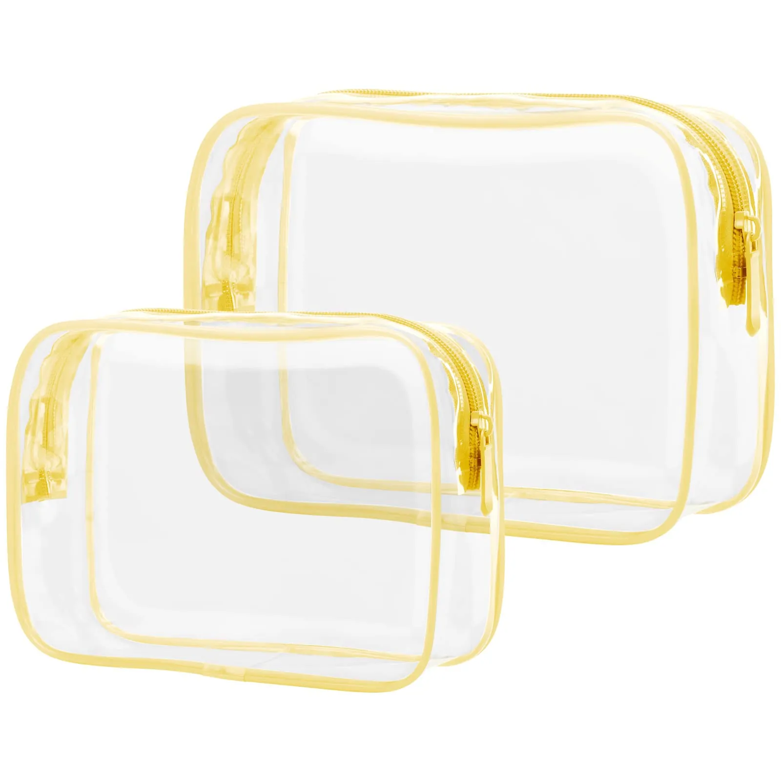 PACKISM TSA Approved Clear Toiletry Bags 2-Pack