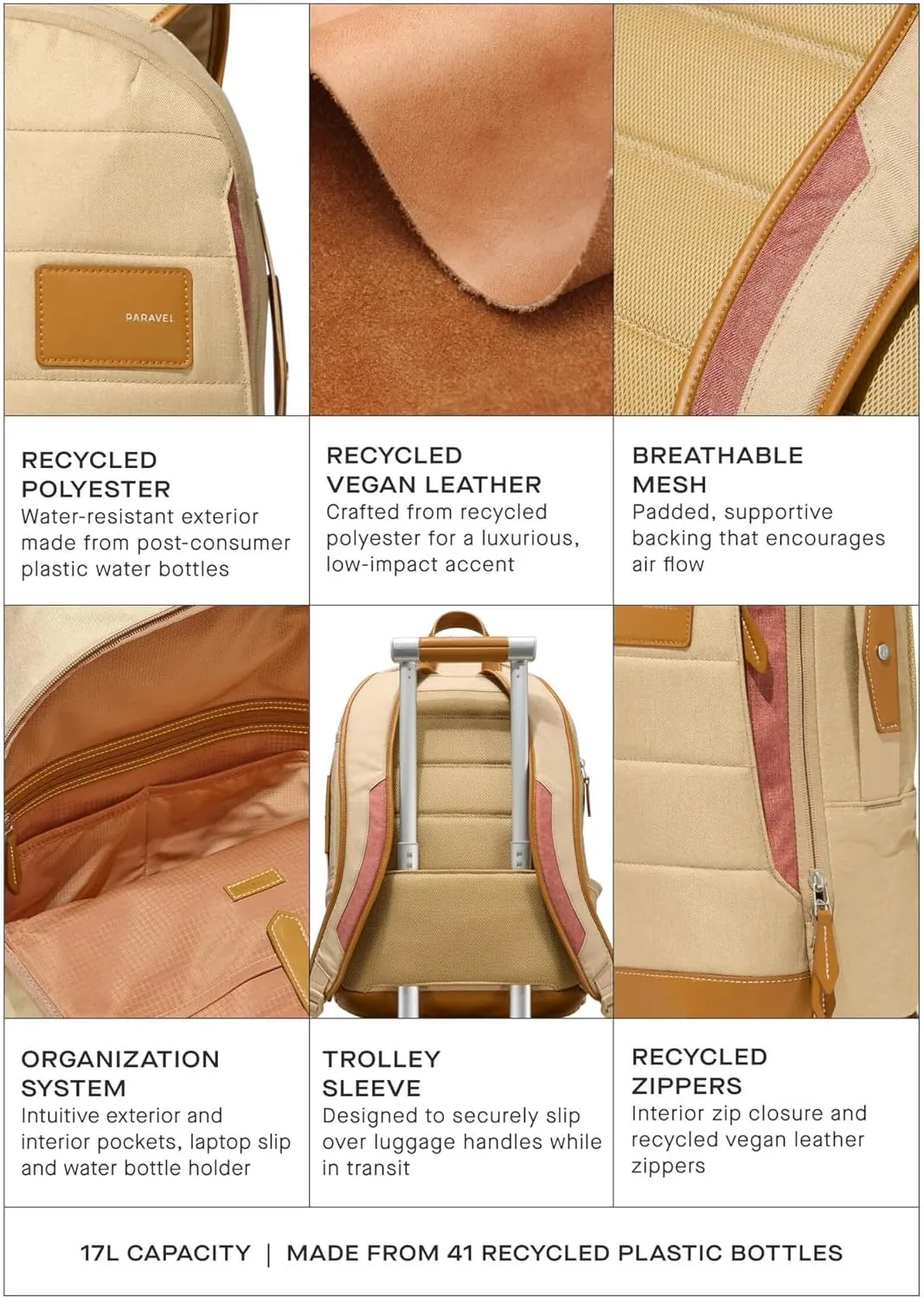 Paravel Alta Via Backpack, Scout Tan