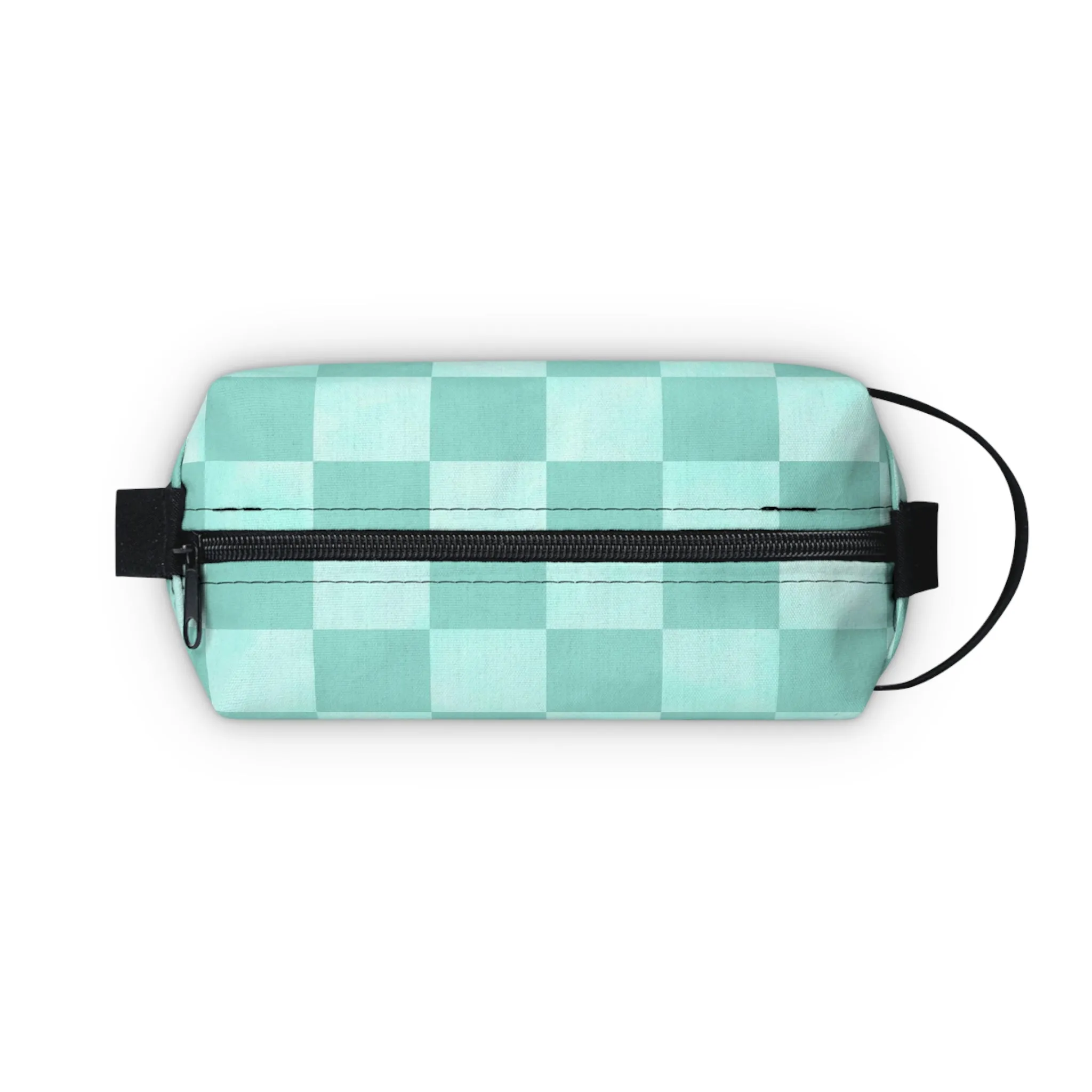 Pastel Checkers Toiletry Bag - Water-Resistant & Chic Cosmetic Organizer - Lightweight Travel Pouch - Elegant Bathroom Accessory