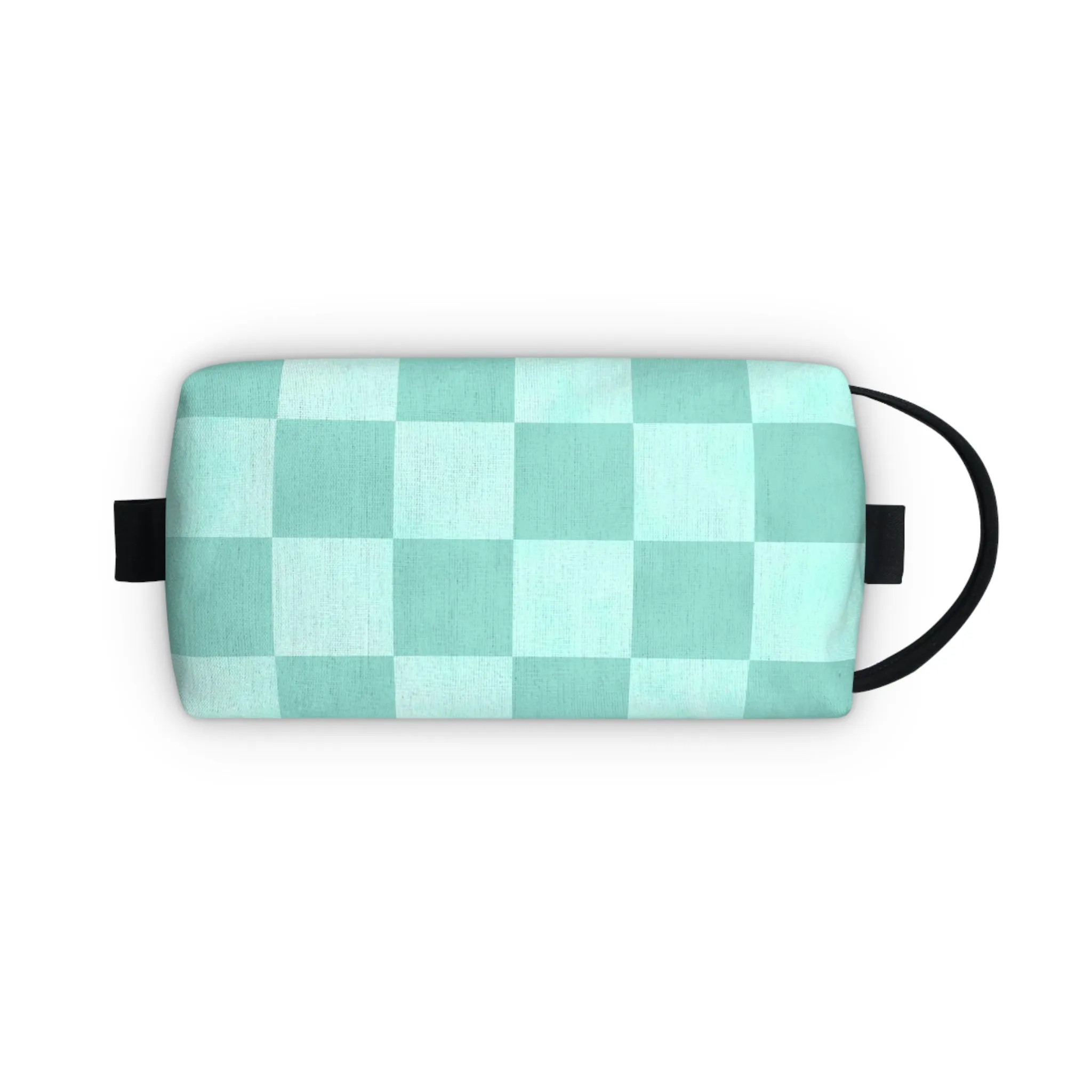 Pastel Checkers Toiletry Bag - Water-Resistant & Chic Cosmetic Organizer - Lightweight Travel Pouch - Elegant Bathroom Accessory