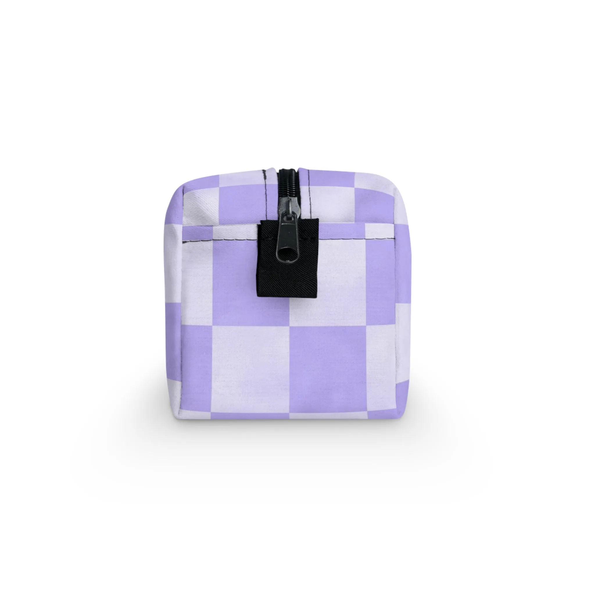 Pastel Checkers Toiletry Bag - Water-Resistant & Chic Cosmetic Organizer - Lightweight Travel Pouch - Elegant Bathroom Accessory