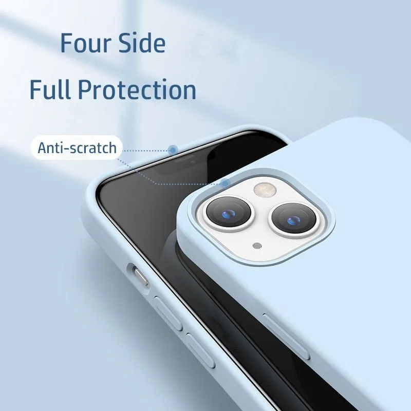 Pastel Chic Silicone iPhone 12/11/SE Case - Durable & Washable