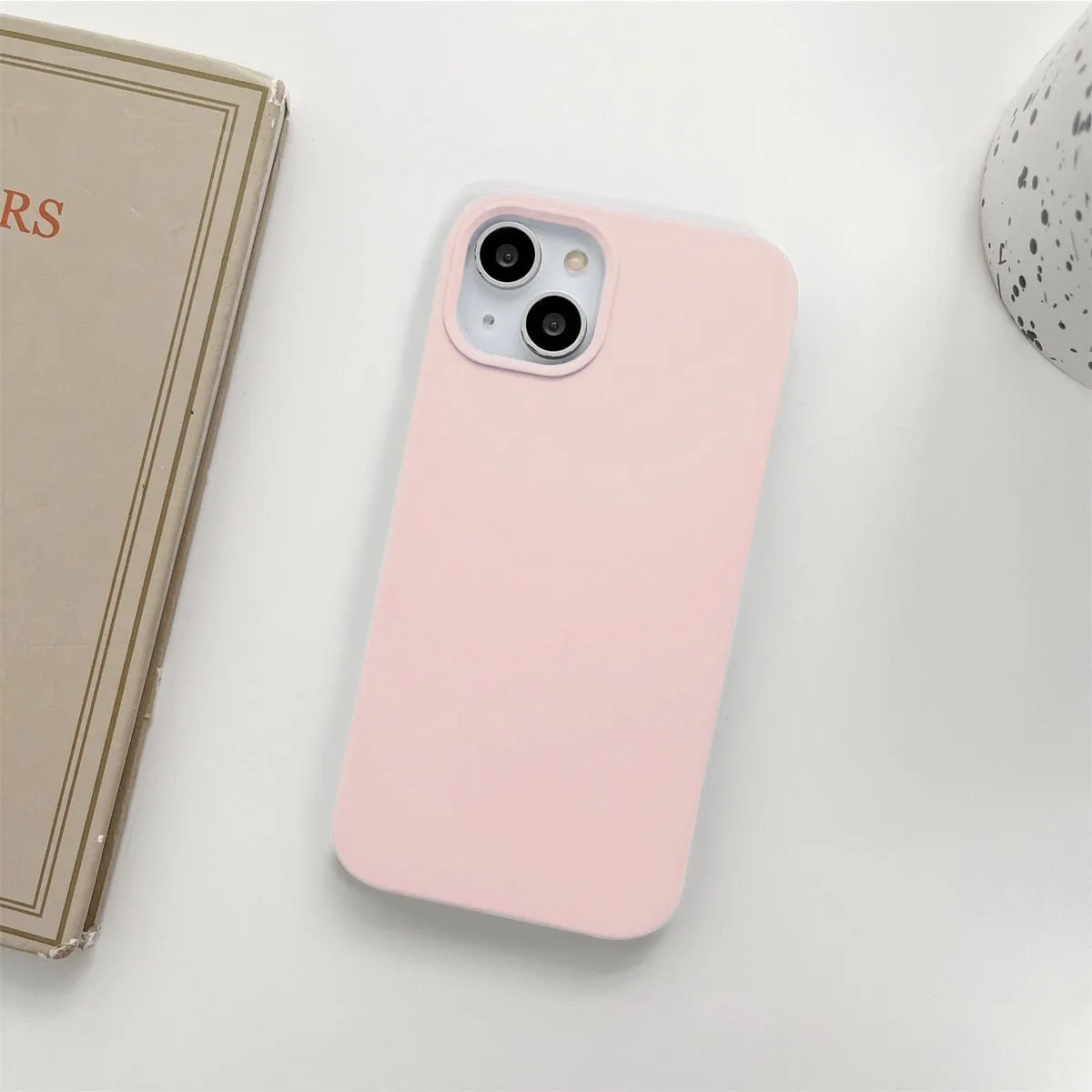 Pastel Chic Silicone iPhone 12/11/SE Case - Durable & Washable