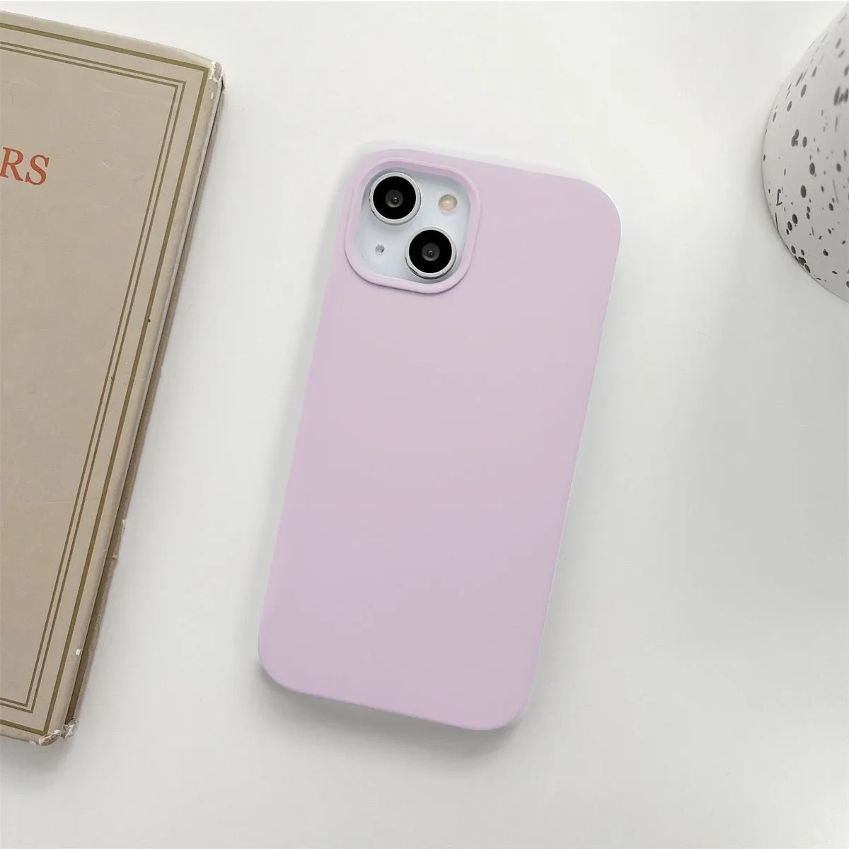 Pastel Chic Silicone iPhone 12/11/SE Case - Durable & Washable