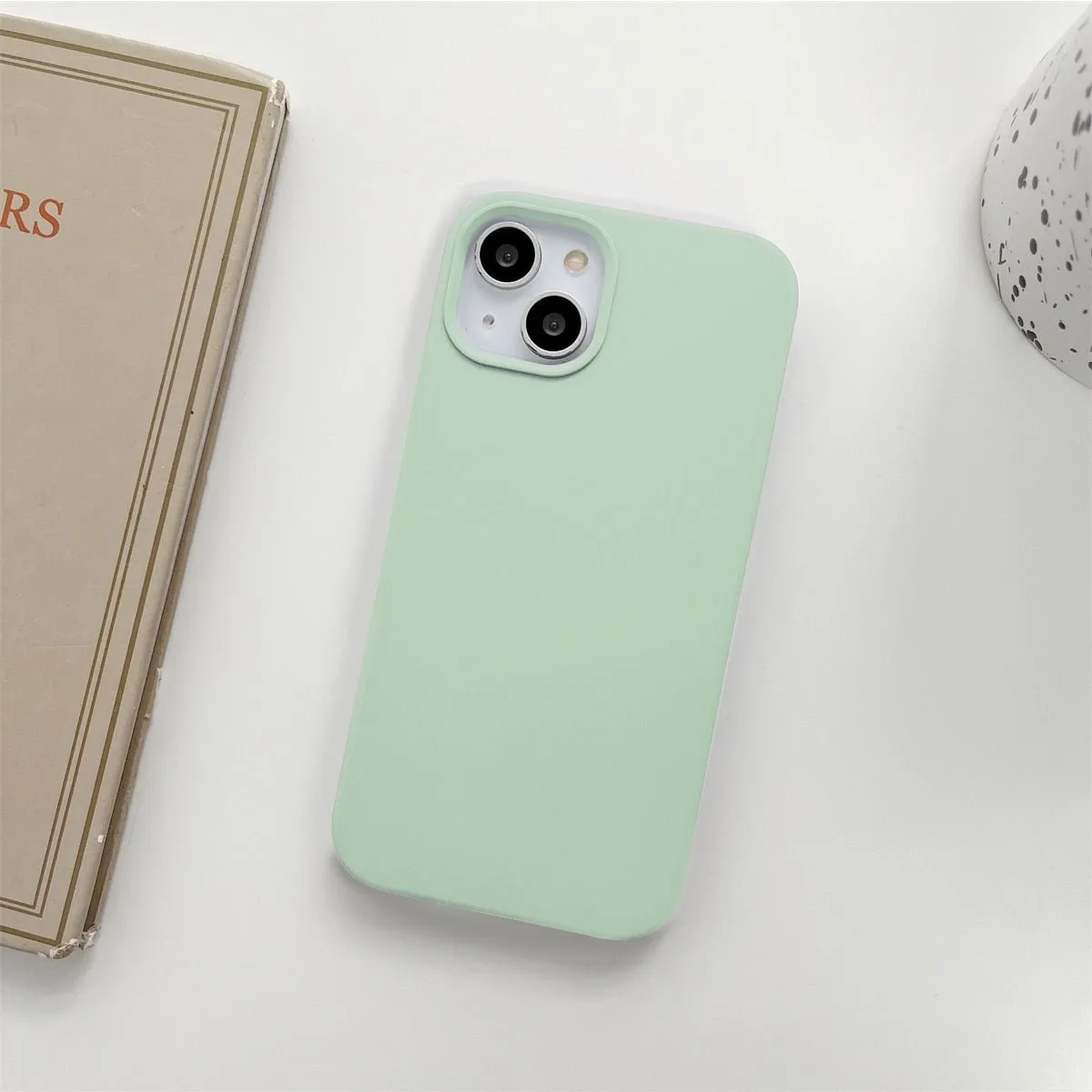 Pastel Chic Silicone iPhone 12/11/SE Case - Durable & Washable