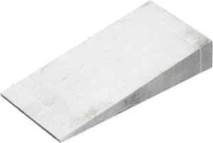 PATIKIL Metal Wedge, 4.8x2.4x0.8 Inch Carbon Steel Wedge Shims Triangle Flange Beveled Washers Strong Durable for Pipe Fitting Welding Tool Factory Lathe Machine Tool, Silver Tone