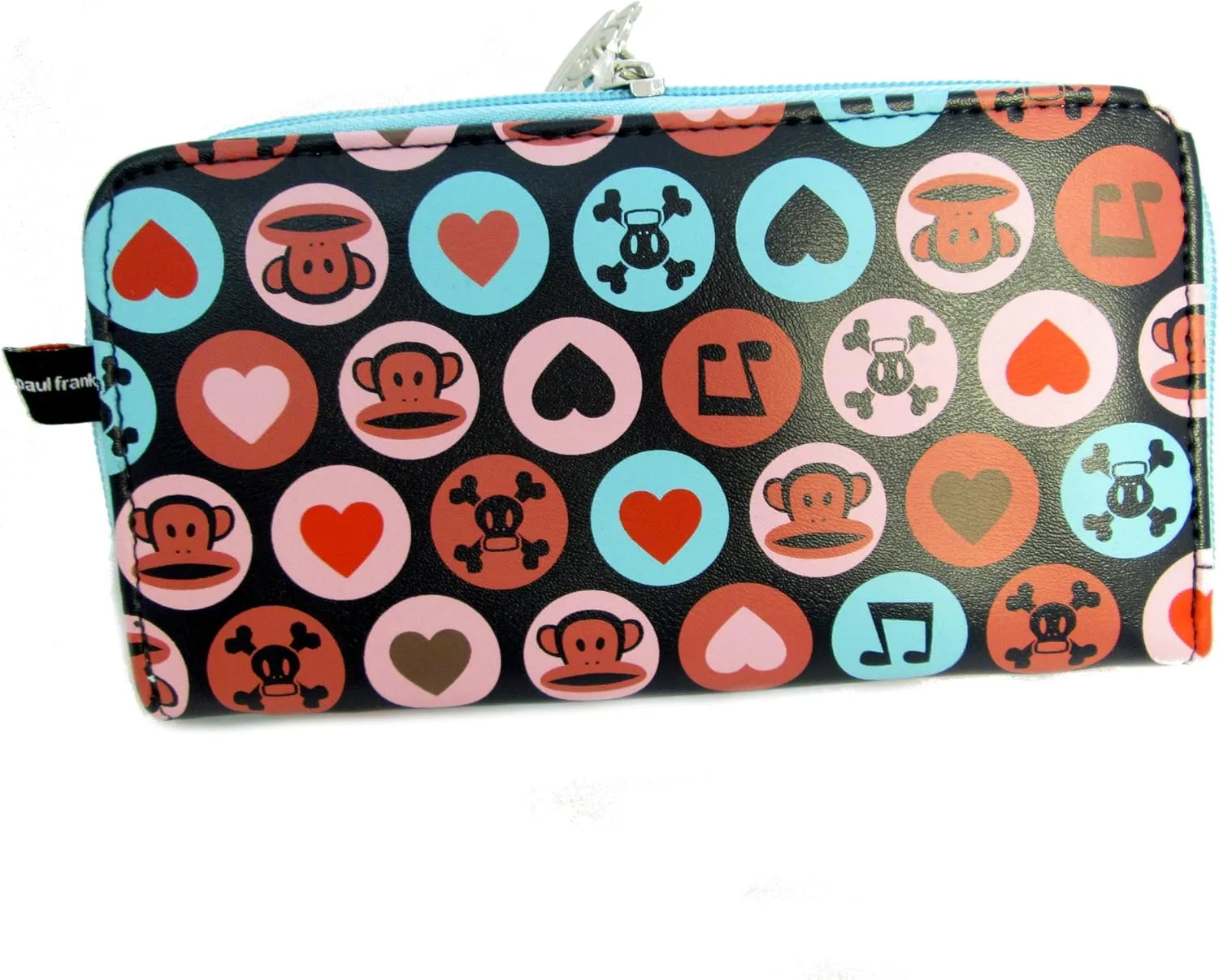 Paul Frank "Julius Core, and Hearts" Long Circles Wallet