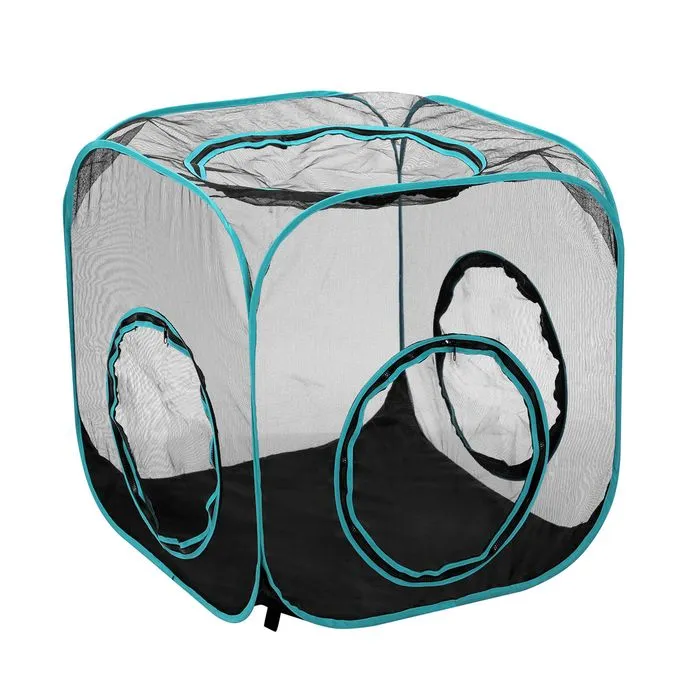Paws & Claws - 195 x 70 x 70cm Mesh Pop-Up Activity Centre - 2 Piece Set